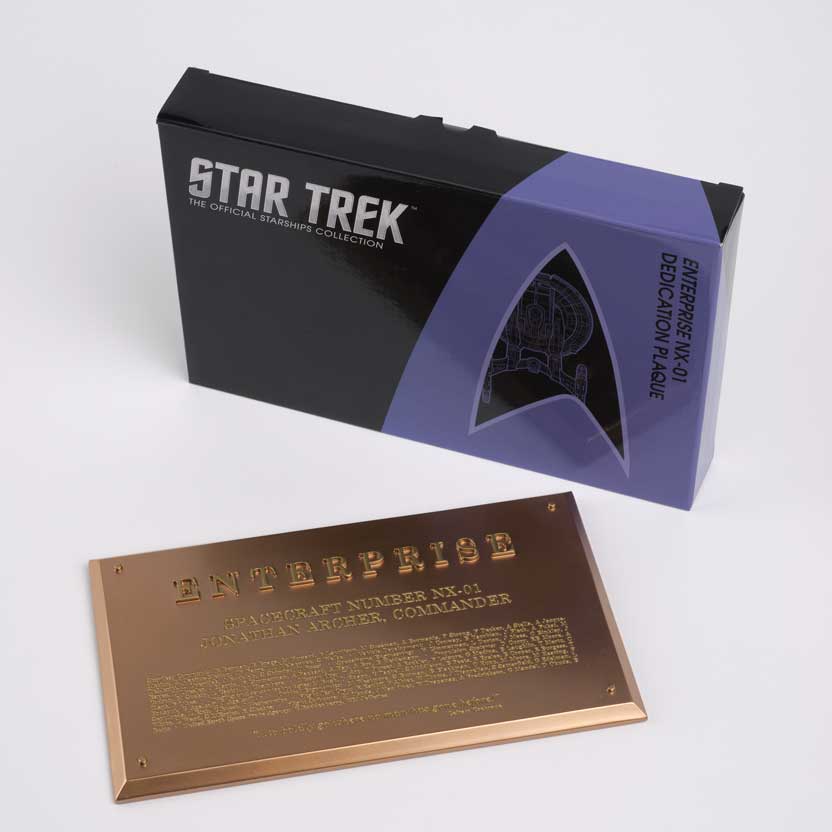 Dedication Plaque Enterprise NX-01 – Master Replicas