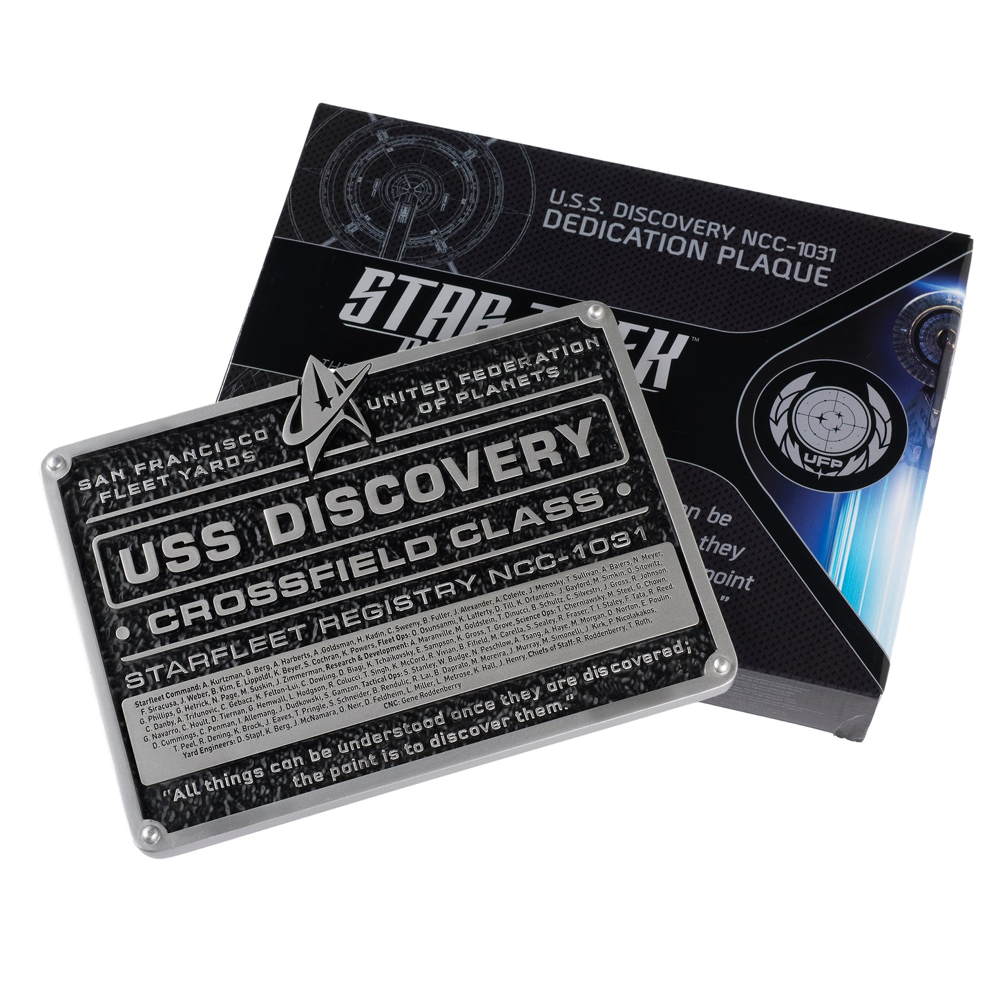 Star Trek Dedication Plaque U.S.S. Discovery (small)