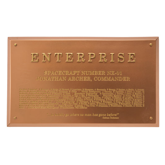 Star Trek Dedication Plaque Enterprise NX-01 (small)