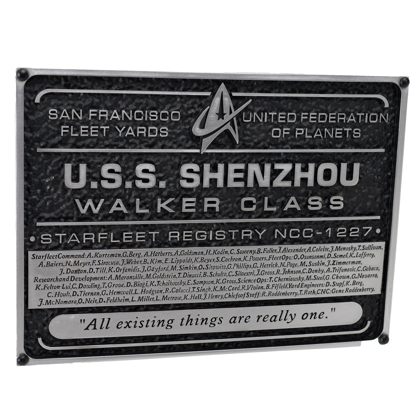 Star Trek Dedication Plaque U.S.S. Shenzhou (small)